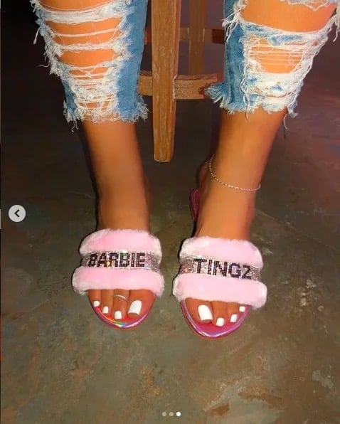 Barbie tingz hot sale fur slides